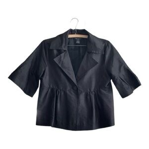 Karen Kane Black Silk Blazer